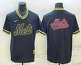 Men's New York Mets Big Logo Black Gold Nike Cooperstown Legend V Neck Jerseys,baseball caps,new era cap wholesale,wholesale hats