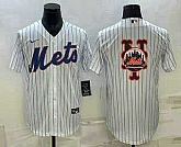 Men's New York Mets Big Logo White Cool Base Stitched Baseball Jersey,baseball caps,new era cap wholesale,wholesale hats