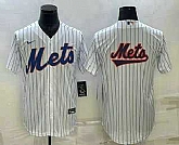 Men's New York Mets Big Logo White Cool Base Stitched Baseball Jerseys,baseball caps,new era cap wholesale,wholesale hats