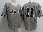 Men's New York Yankees #11 Anthony Volpe Grey Stitched Flex Base Nike Jersey,baseball caps,new era cap wholesale,wholesale hats