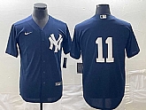 Men's New York Yankees #11 Anthony Volpe No Name Navy Blue Stitched Cool Base Nike Jersey,baseball caps,new era cap wholesale,wholesale hats