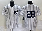 Men's New York Yankees #28 Josh Donaldson No Name White Cool Base Stitched Baseball Jersey,baseball caps,new era cap wholesale,wholesale hats