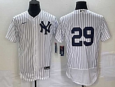 Men's New York Yankees #29 Gio Urshela White No Name Flex Base Stitched Baseball Jersey,baseball caps,new era cap wholesale,wholesale hats
