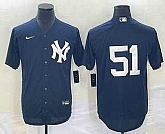 Men's New York Yankees #51 Bernie Williams Navy Cool Base Stitched Baseball Jersey,baseball caps,new era cap wholesale,wholesale hats
