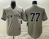 Men's New York Yankees #77 Clint Frazier Gray Cool Base Stitched Jersey,baseball caps,new era cap wholesale,wholesale hats
