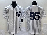 Men's New York Yankees #95 Oswaldo Cabrera White Stitched Nike Cool Base Throwback Jersey,baseball caps,new era cap wholesale,wholesale hats