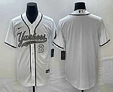 Men's New York Yankees Blank White Cool Base Stitched Baseball Jersey,baseball caps,new era cap wholesale,wholesale hats