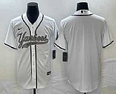 Men's New York Yankees Blank White Cool Base Stitched Baseball Jerseys,baseball caps,new era cap wholesale,wholesale hats