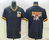 Men's Pittsburgh Pirates Big Logo Black Nike Cooperstown Collection Legend V Neck Jersey,baseball caps,new era cap wholesale,wholesale hats