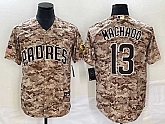 Men's San Diego Padres #13 Manny Machado Camo Cool Base Stitched Jersey,baseball caps,new era cap wholesale,wholesale hats