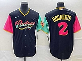 Men's San Diego Padres #2 Xander Bogaerts 2022 Black City Connect Cool Base Stitched Jersey,baseball caps,new era cap wholesale,wholesale hats