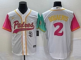 Men's San Diego Padres #2 Xander Bogaerts White NEW 2023 City Connect Cool Base Stitched MLB Jersey,baseball caps,new era cap wholesale,wholesale hats