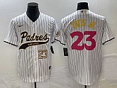Men's San Diego Padres #23 Fernando Tatis Jr Number White NEW 2023 City Connect Cool Base Stitched Jerseys,baseball caps,new era cap wholesale,wholesale hats