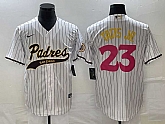 Men's San Diego Padres #23 Fernando Tatis Jr White NEW 2023 City Connect Cool Base Stitched MLB Jersey,baseball caps,new era cap wholesale,wholesale hats