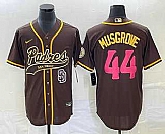 Men's San Diego Padres #44 Joe Musgrove Brown NEW 2023 City Connect Cool Base Stitched Jerseys,baseball caps,new era cap wholesale,wholesale hats