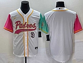 Men's San Diego Padres Blank White NEW 2023 City Connect Cool Base Stitched Jerseys,baseball caps,new era cap wholesale,wholesale hats