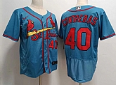 Men's St Louis Cardinals #40 Willson Contreras Blue Stitched MLB Flex Base Nike Jersey,baseball caps,new era cap wholesale,wholesale hats