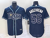 Men's Tampa Bay Rays #56 Randy Arozarena Navy Blue Stitched MLB Cool Base Nike Jersey,baseball caps,new era cap wholesale,wholesale hats