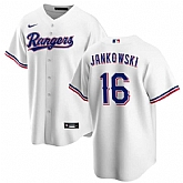 Men's Texas Rangers #16 Travis Jankowski White Cool Base Stitched Baseball Jersey Dzhi,baseball caps,new era cap wholesale,wholesale hats