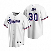 Men's Texas Rangers #30 Nathaniel Lowe White Cool Base Stitched Baseball Jersey Dzhi,baseball caps,new era cap wholesale,wholesale hats