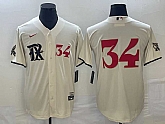 Men's Texas Rangers #34 Nolan Ryan Number Cream 2023 City Connect Stitched Baseball Jerseys,baseball caps,new era cap wholesale,wholesale hats