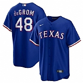 Men's Texas Rangers #48 Jacob deGrom Royal Cool Base Stitched Baseball Jersey Dzhi,baseball caps,new era cap wholesale,wholesale hats