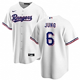 Men's Texas Rangers #6 Josh Jung White Cool Base Stitched Baseball Jersey Dzhi,baseball caps,new era cap wholesale,wholesale hats