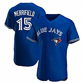 Men's Toronto Blue Jays #15 Whit Merrifield Royal Flex Base Stitched Baseball Jersey Dzhi,baseball caps,new era cap wholesale,wholesale hats