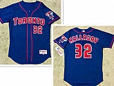 Men's Toronto Blue Jays #32 Roy Halladay Alternate Blue MLB Jersey,baseball caps,new era cap wholesale,wholesale hats