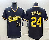 Mens Los Angeles Dodgers #24 Kobe Bryant Number Black Stitched Pullover Throwback Nike Jersey,baseball caps,new era cap wholesale,wholesale hats