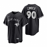 Mens Toronto Blue Jays #90 Adam Cimber Nike Black White Collection Jersey Dzhi,baseball caps,new era cap wholesale,wholesale hats