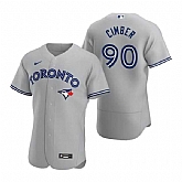 Mens Toronto Blue Jays #90 Adam Cimber Nike Gray Road Flex Base Player Jersey Dzhi,baseball caps,new era cap wholesale,wholesale hats