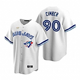 Mens Toronto Blue Jays #90 Adam Cimber Nike White Cooperstown Collection Jersey Dzhi,baseball caps,new era cap wholesale,wholesale hats