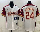 Mens Venezuela Baseball #24 Miguel Cabrera Number 2023 White World Classic Stitched Jersey,baseball caps,new era cap wholesale,wholesale hats