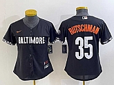 Women's Baltimore Orioles #35 Adley Rutschman Black 2023 City Connect Cool Base Stitched Jersey,baseball caps,new era cap wholesale,wholesale hats