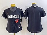 Women's Baltimore Orioles Blank Black 2023 City Connect Cool Base Stitched Jerseys,baseball caps,new era cap wholesale,wholesale hats