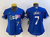 Women's Los Angeles Dodgers #7 Julio Urias Blue 2020 World Series Cool Base Nike Jersey4,baseball caps,new era cap wholesale,wholesale hats