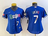 Women's Los Angeles Dodgers #7 Julio Urias Blue 2020 World Series Cool Base Nike Jersey6,baseball caps,new era cap wholesale,wholesale hats