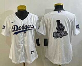 Women's Los Angeles Dodgers Big Logo White Gold Championship Stitched MLB Cool Base Nike Jerseys,baseball caps,new era cap wholesale,wholesale hats