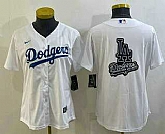 Women's Los Angeles Dodgers Big Logo White MLB Cool Base Nike Jersey,baseball caps,new era cap wholesale,wholesale hats