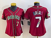 Women's Mexico Baseball #7 Julio Urias Number 2023 Red World Baseball Classic Stitched Jersey6,baseball caps,new era cap wholesale,wholesale hats