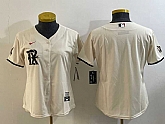 Women's Texas Rangers Blank Cream 2023 City Connect Stitched Baseball Jersey,baseball caps,new era cap wholesale,wholesale hats