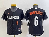 Youth Baltimore Orioles #6 Ryan Mountcastle Number Black 2023 City Connect Cool Base Stitched Jersey,baseball caps,new era cap wholesale,wholesale hats