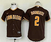 Youth San Diego Padres #2 Xander Bogaerts Brown Cool Base Stitched Baseball Jersey,baseball caps,new era cap wholesale,wholesale hats