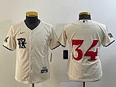 Youth Texas Rangers #34 Nolan Ryan Cream 2023 City Connect Stitched Baseball Jersey,baseball caps,new era cap wholesale,wholesale hats