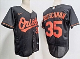 Men's Baltimore Orioles #35 Adley Rutschman Black Stitched Flex Base Nike Jersey,baseball caps,new era cap wholesale,wholesale hats