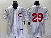 Men's Cincinnati Reds #29 TJ Friedl White Field of Dreams Stitched Baseball Jersey,baseball caps,new era cap wholesale,wholesale hats