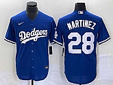 Men's Los Angeles Dodgers #28 JD Martinez Blue Stitched Cool Base Nike Jersey,baseball caps,new era cap wholesale,wholesale hats