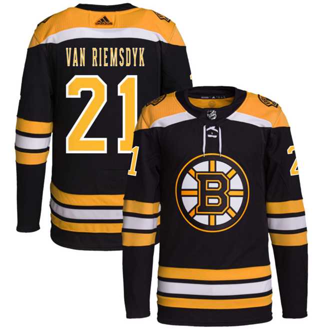 Men's Boston Bruins #21 James van Riemsdyk Black Stitched Jersey