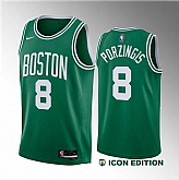 Men's Boston Celtics #8 Kristaps Porzingis Green 2023 Draft Icon Edition Stitched Basketball Jersey Dzhi ,baseball caps,new era cap wholesale,wholesale hats